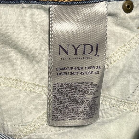 NYDJ Not Your Daughters Ami Skinny Jeans Womens 6 Blue Lift Tuck Technology - Picture 12 of 17